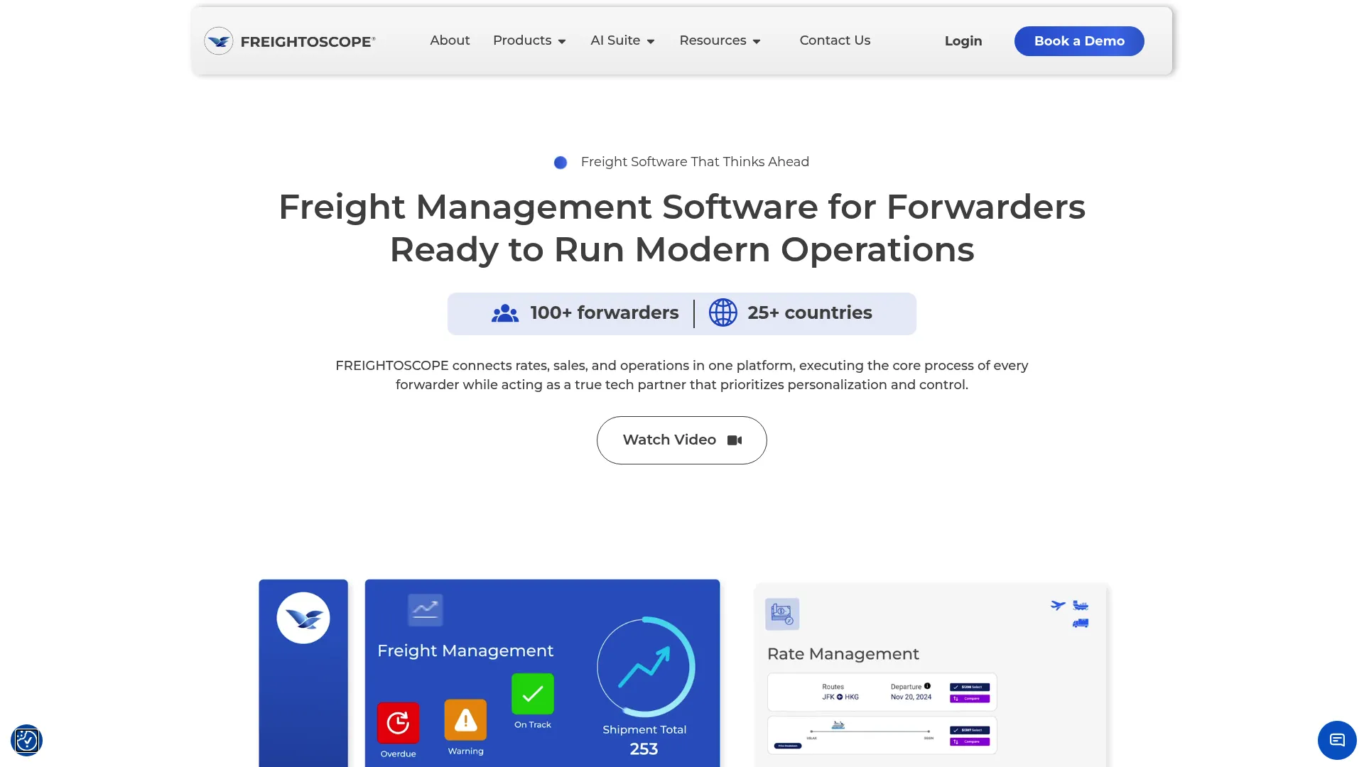 Freightoscope digital freight forwarding software
