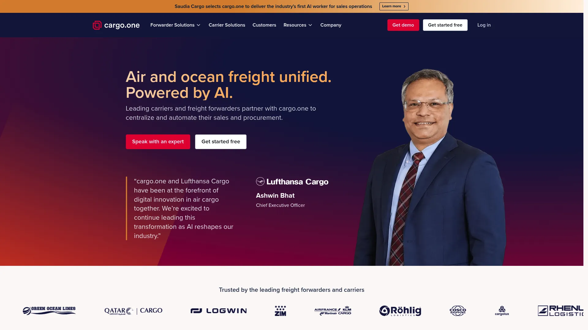 cargo.one digital air freight booking platform