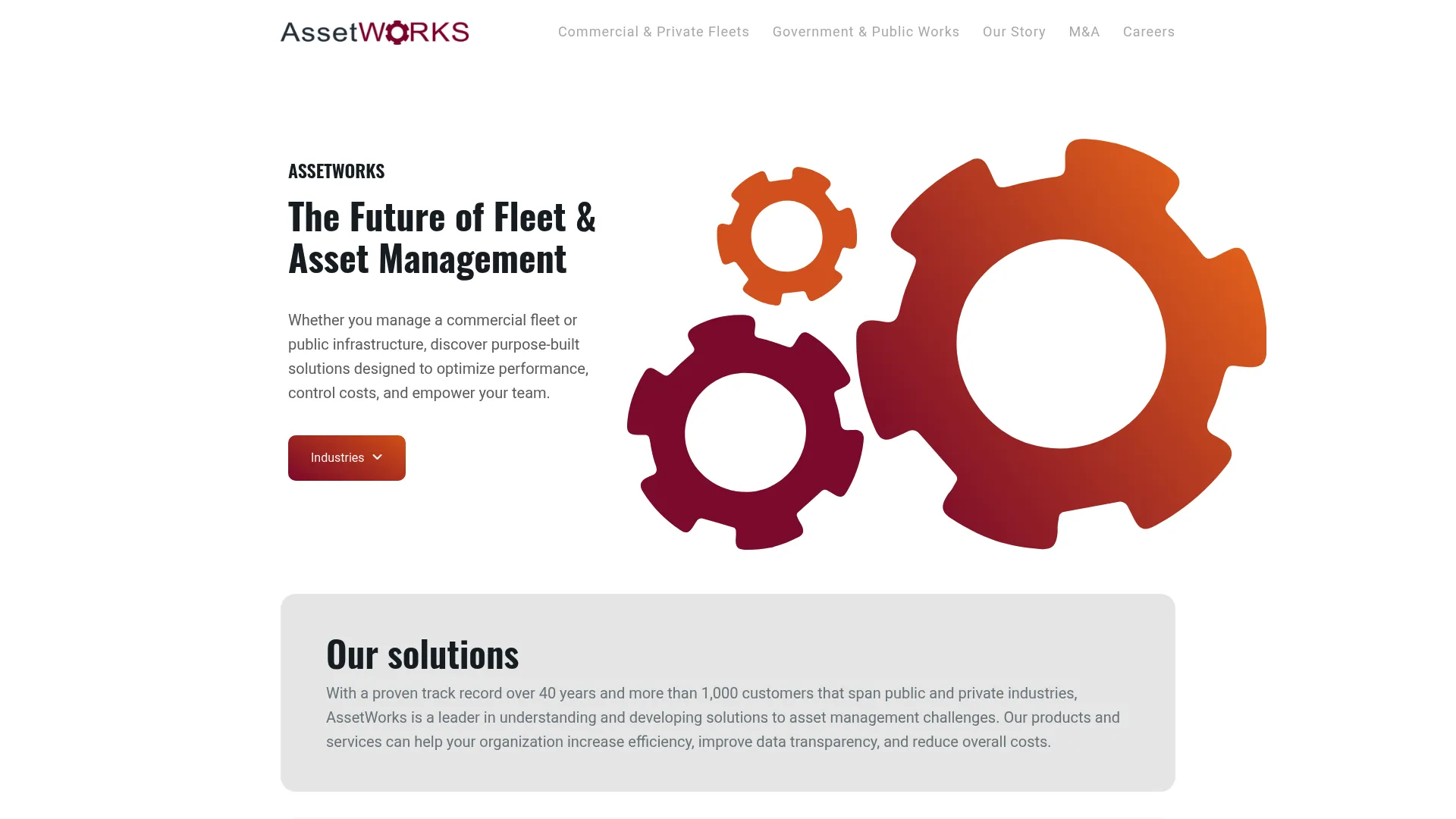 AssetWorks fleet and enterprise asset management software