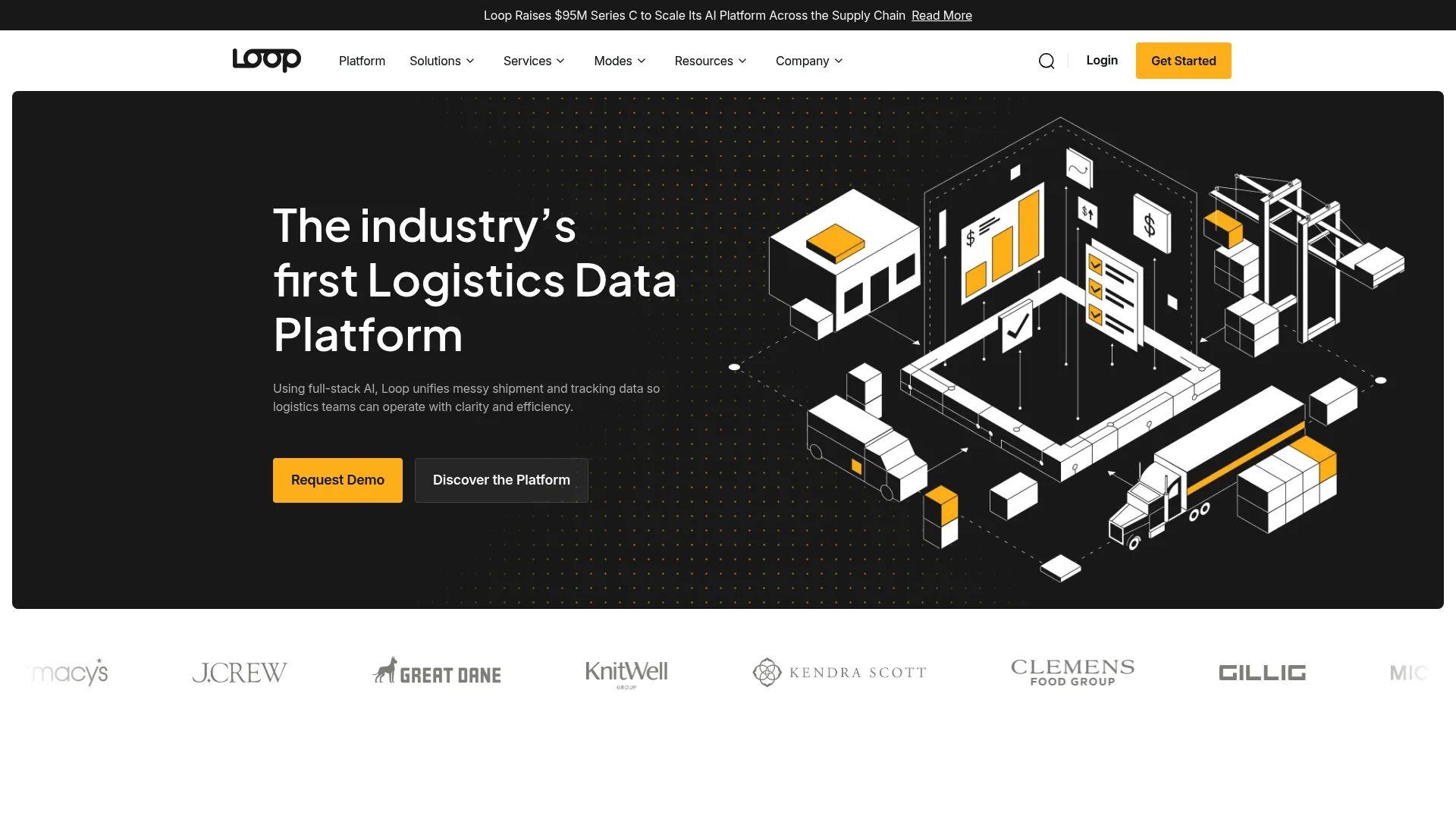Loop freight audit platform interface