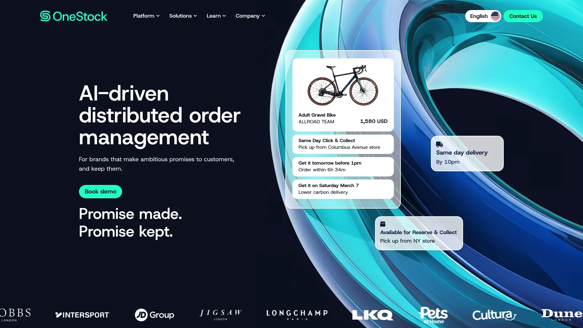 OneStock omnichannel order management interface