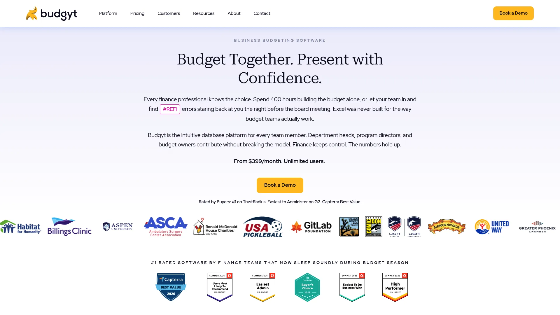 Budgyt budgeting and forecasting software