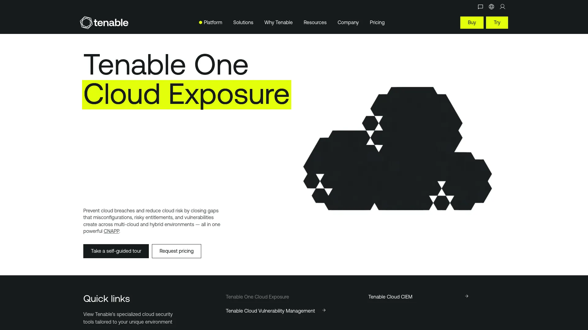 Tenable Cloud Security and CIEM product page