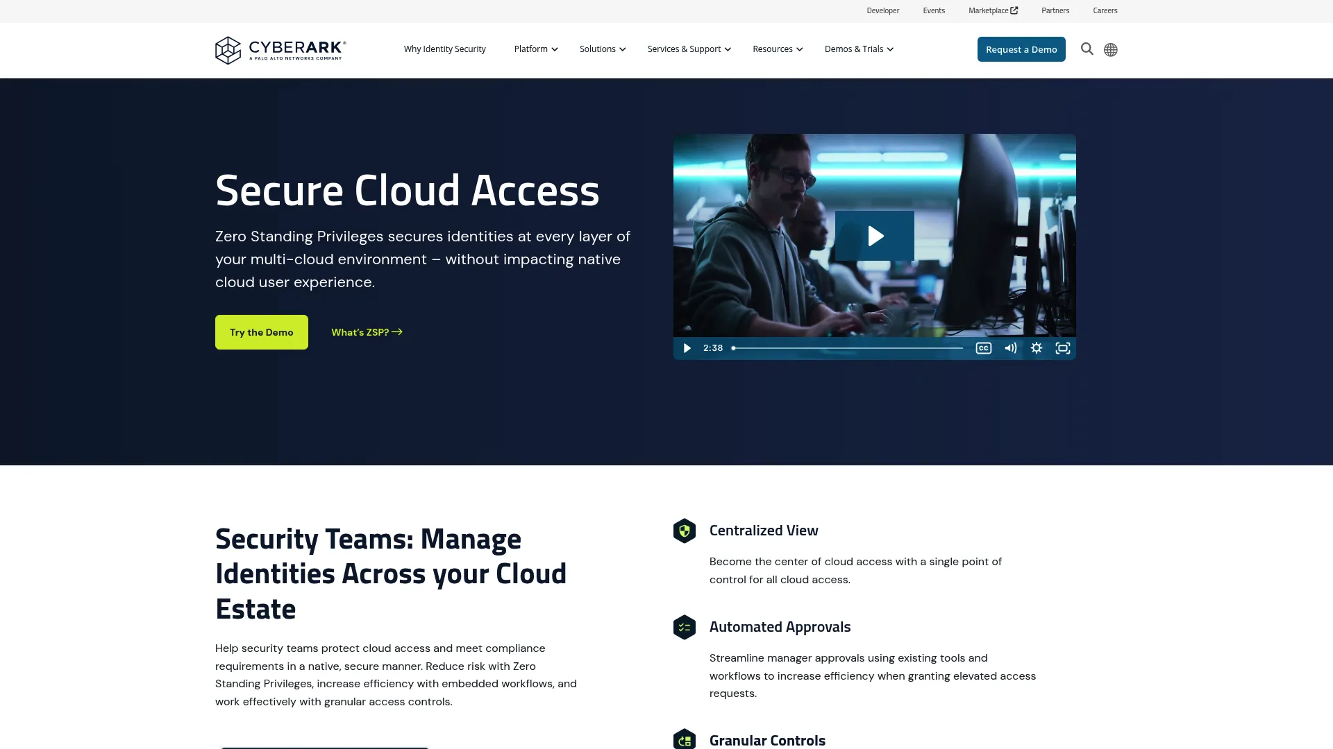 CyberArk Cloud Entitlements Manager product page
