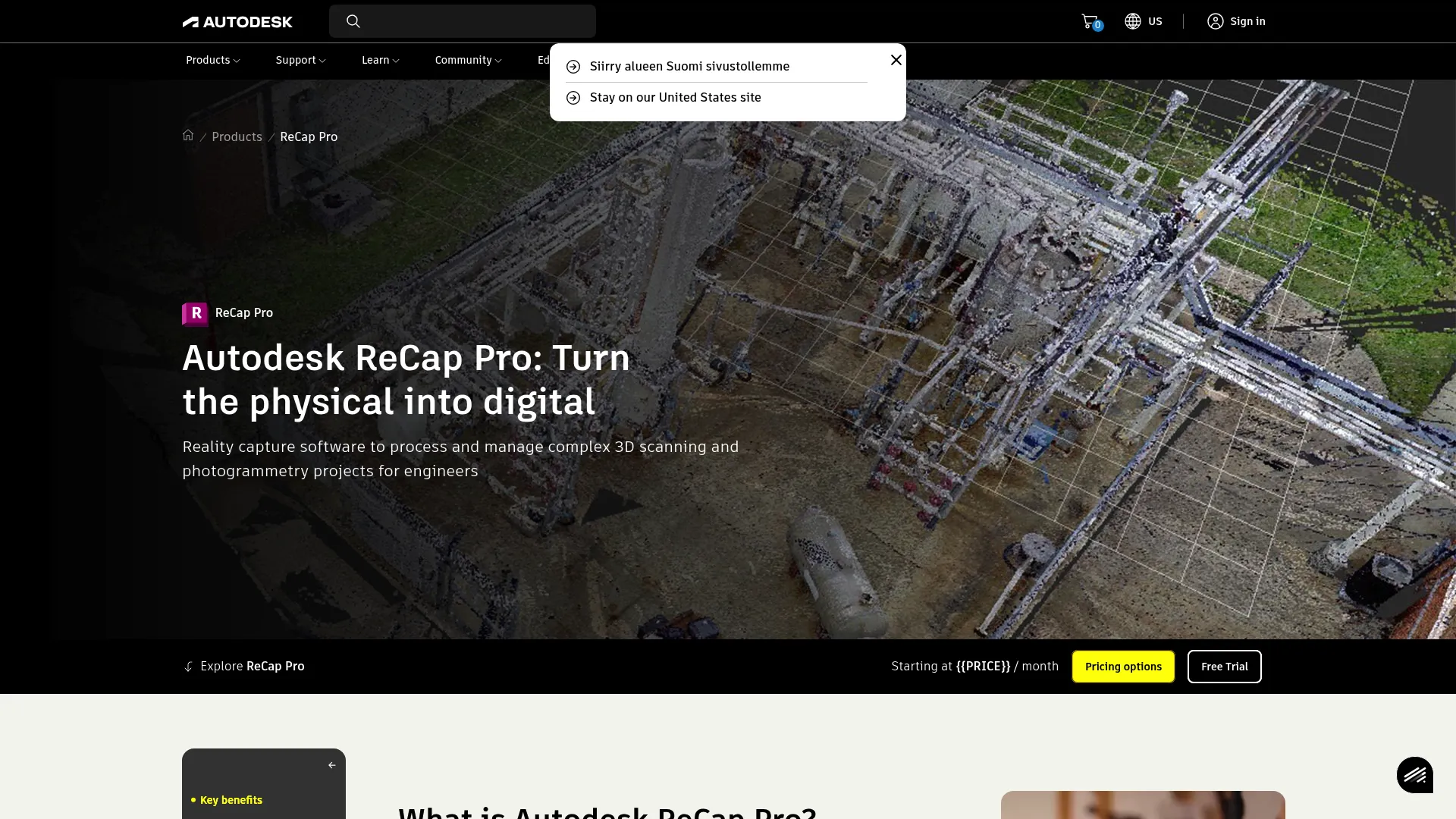 Autodesk ReCap Pro reality capture software interface
