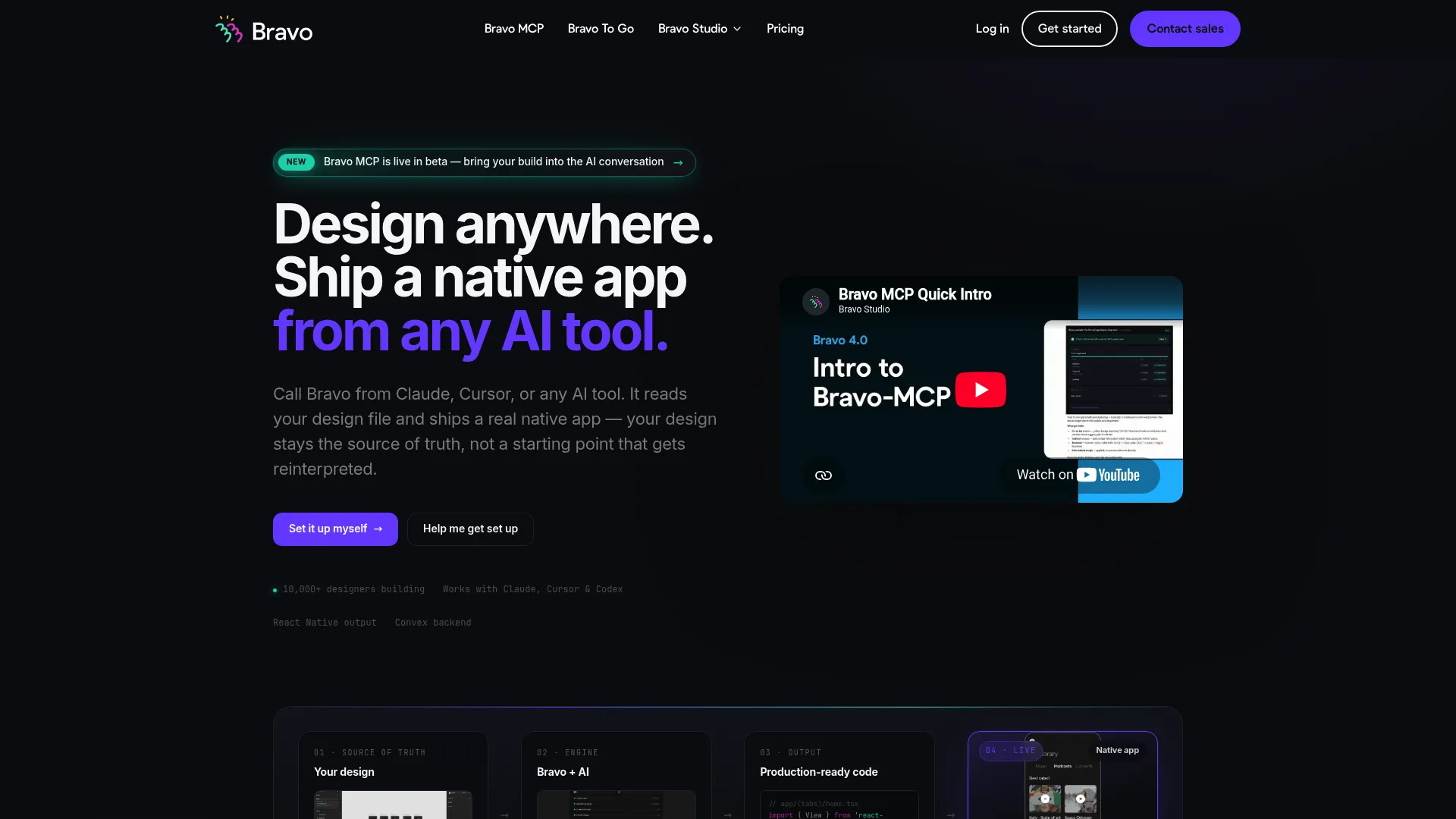 Bravo Studio design-to-app builder