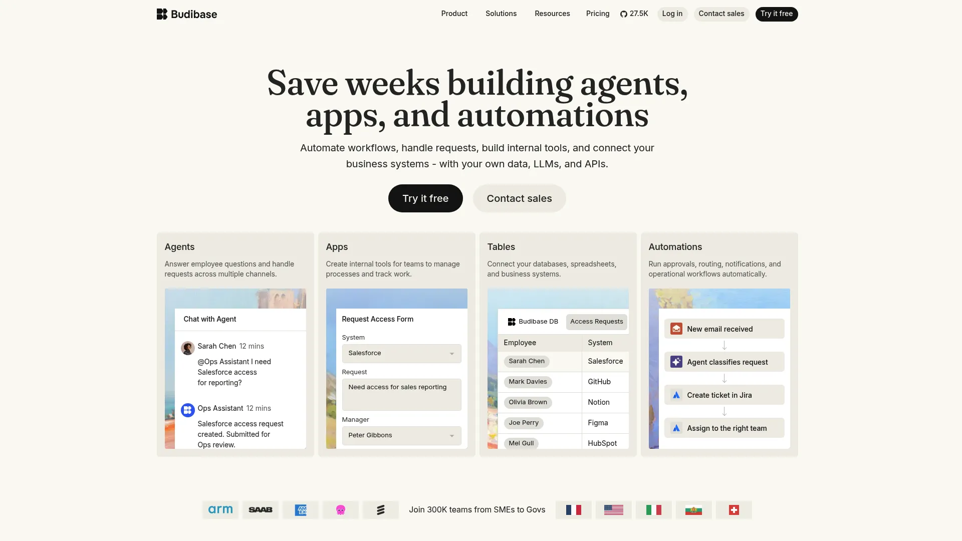 Budibase internal tools builder
