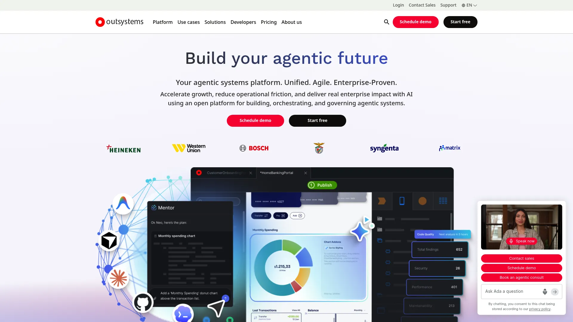 OutSystems enterprise low-code platform