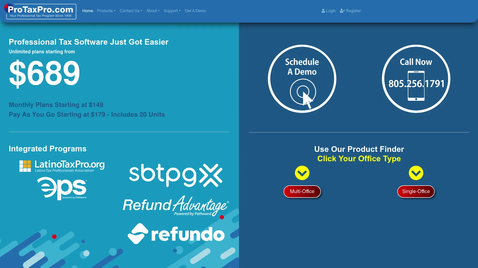 Pro Tax Pro cloud tax software homepage