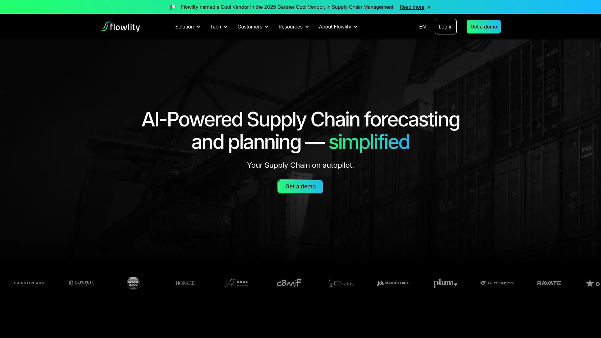 Flowlity AI-powered supply chain planning and inventory optimization software