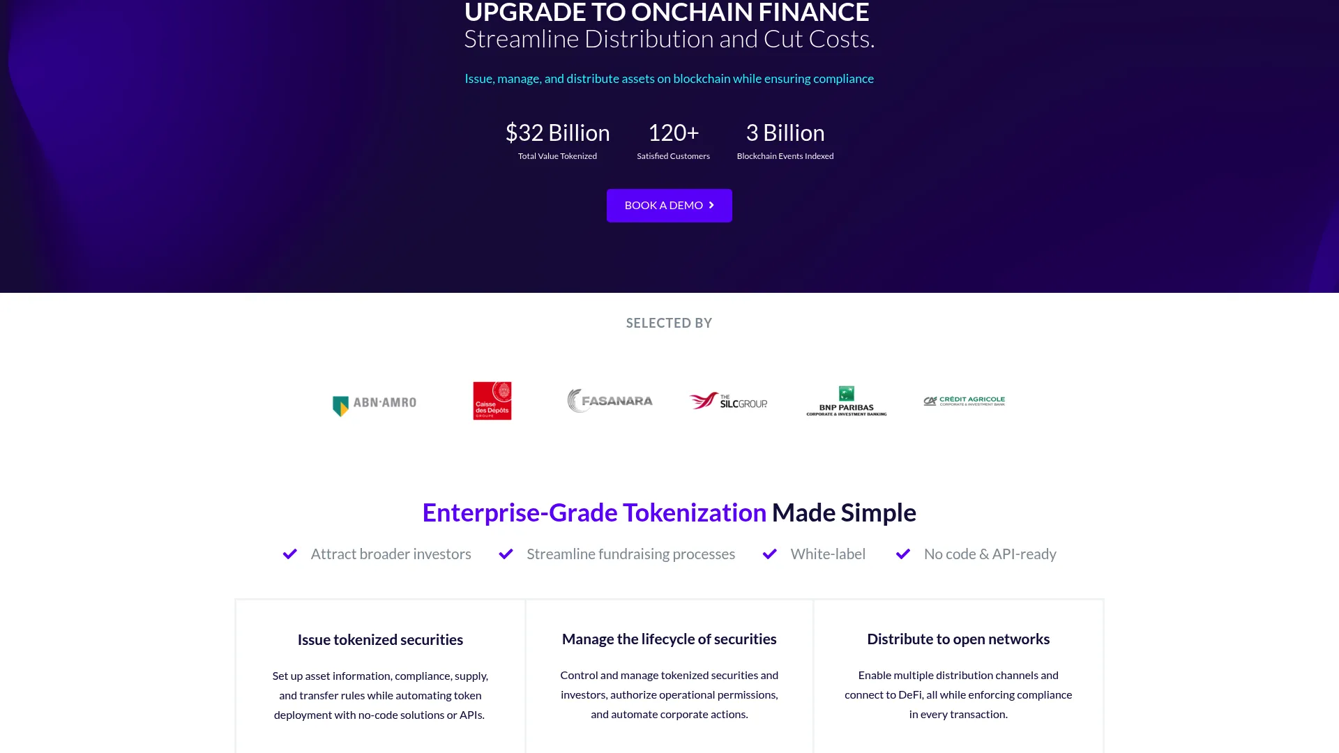 Tokeny onchain finance and ERC-3643 tokenization platform