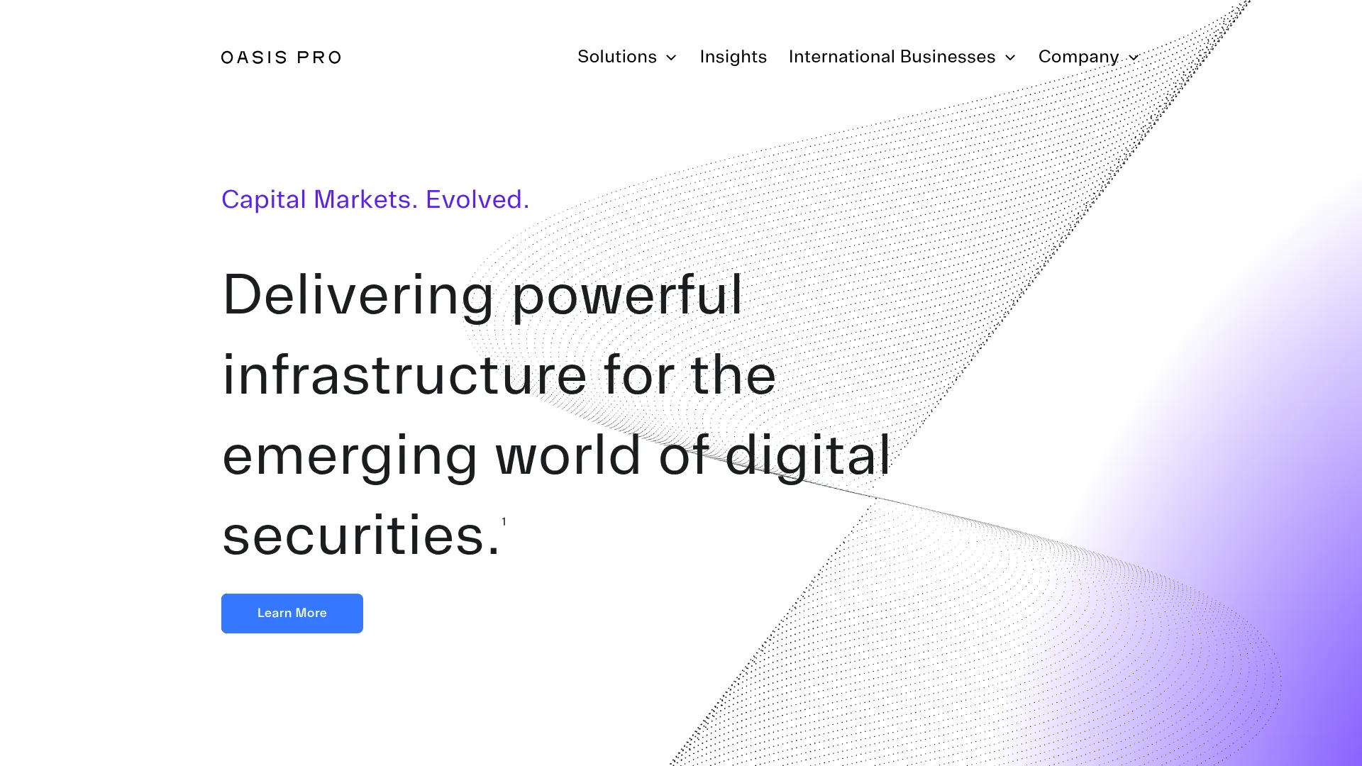 Oasis Pro Markets regulated digital securities and trading platform