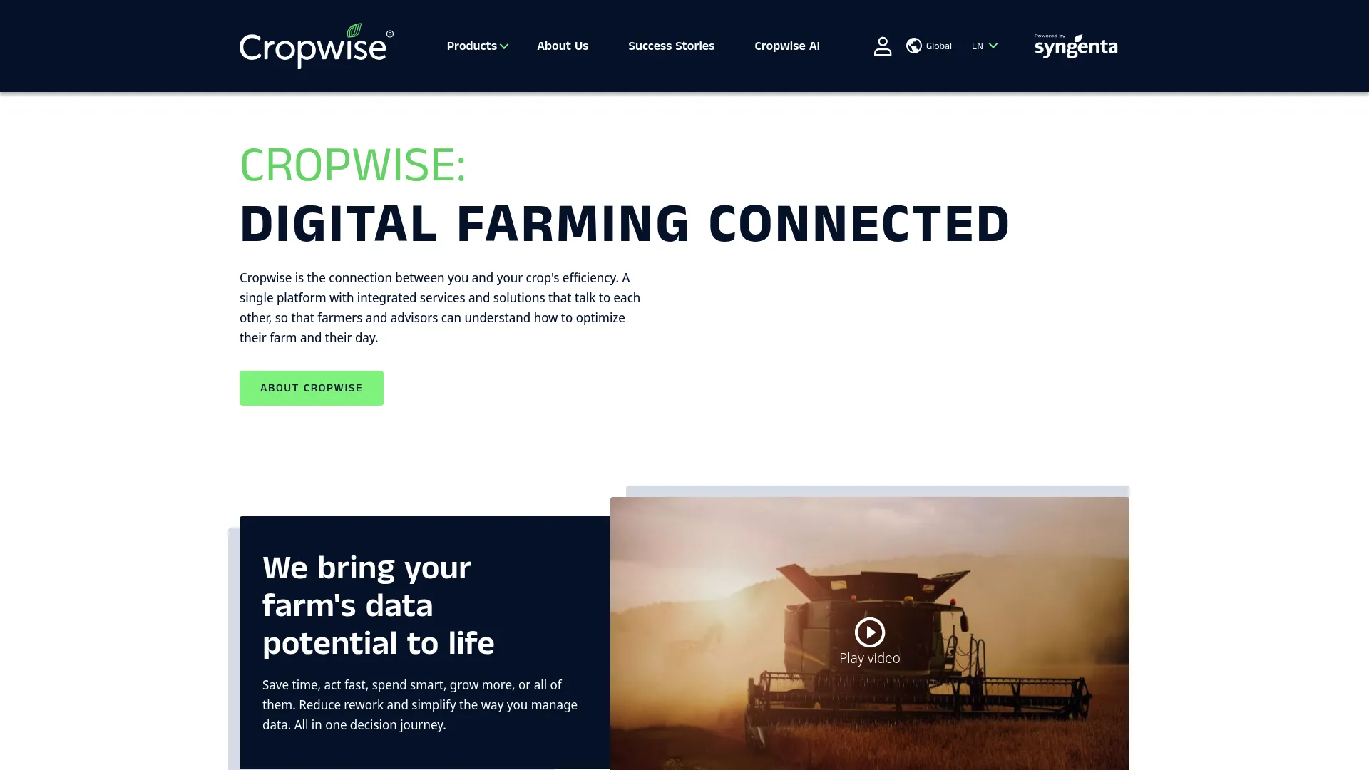 Syngenta Cropwise digital farming and crop monitoring platform
