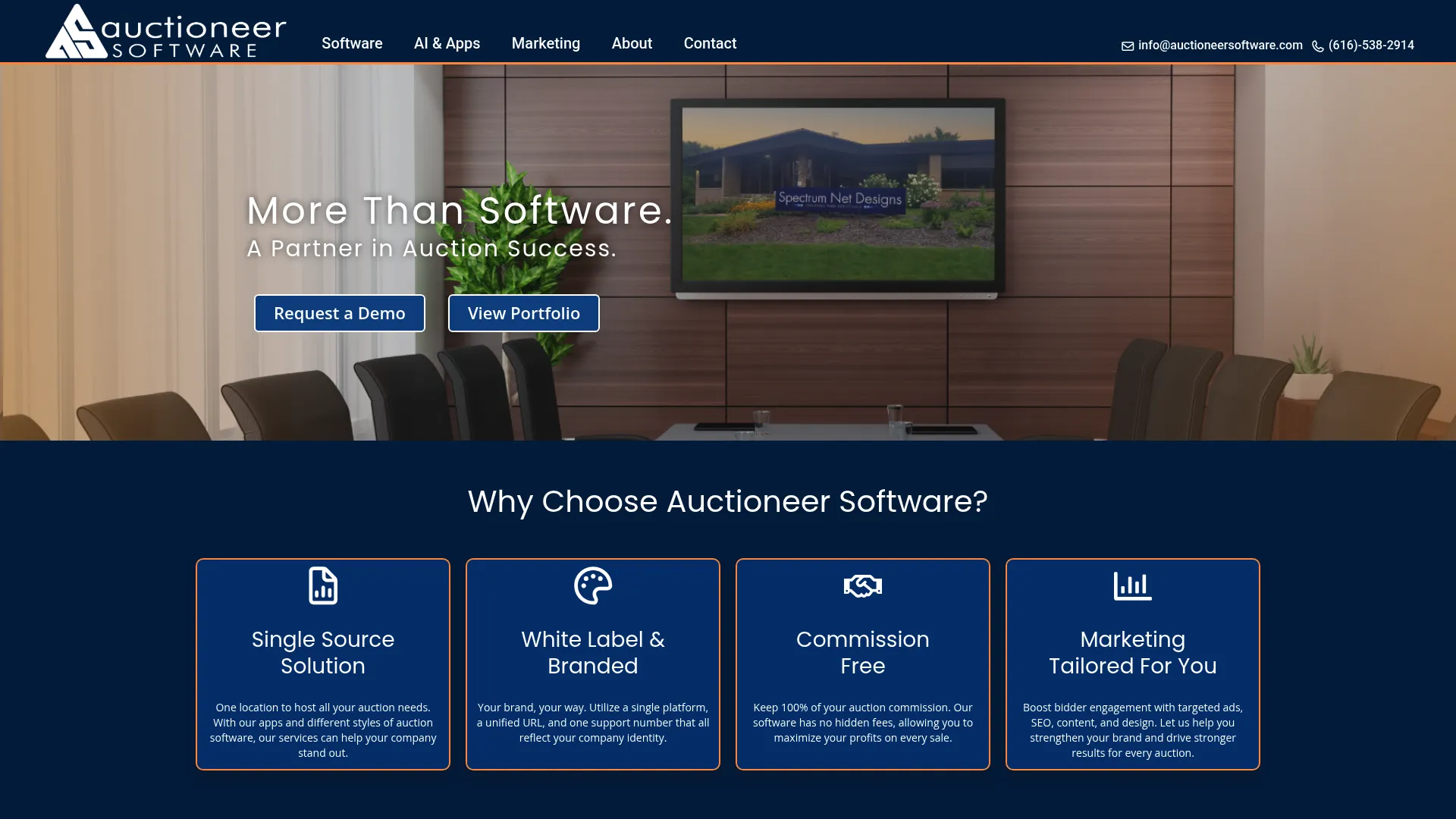 Auctioneer Software platform for live and simulcast auctions