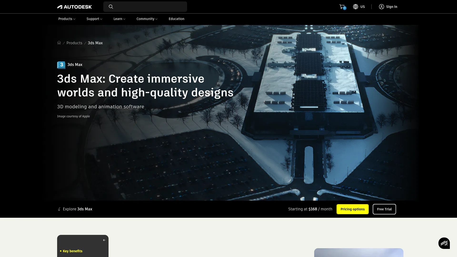 3ds Max 3D modeling and animation software interface