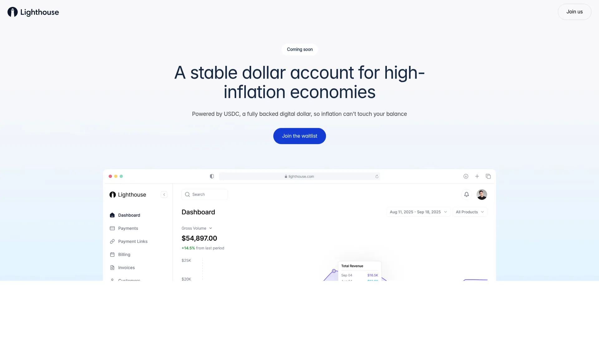 Lighthouse platform homepage
