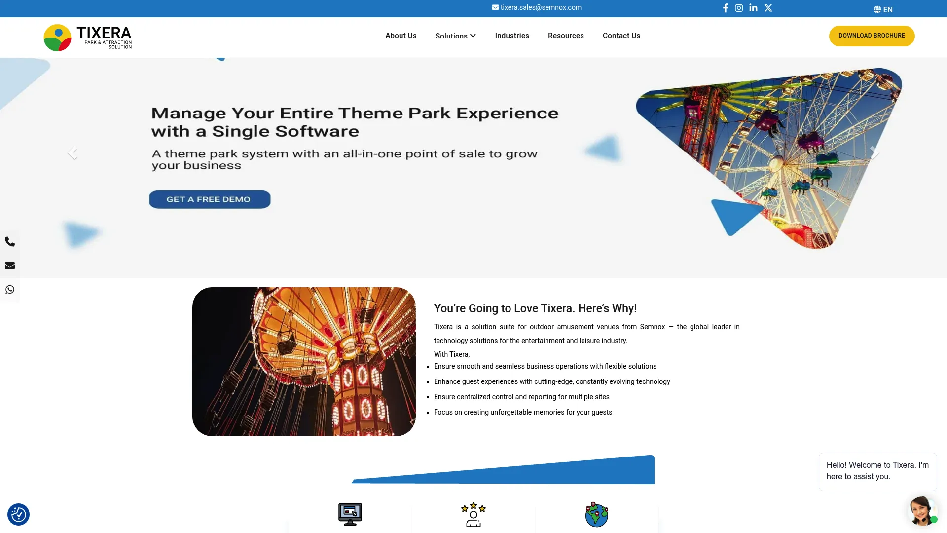 Tixera unified venue management software homepage
