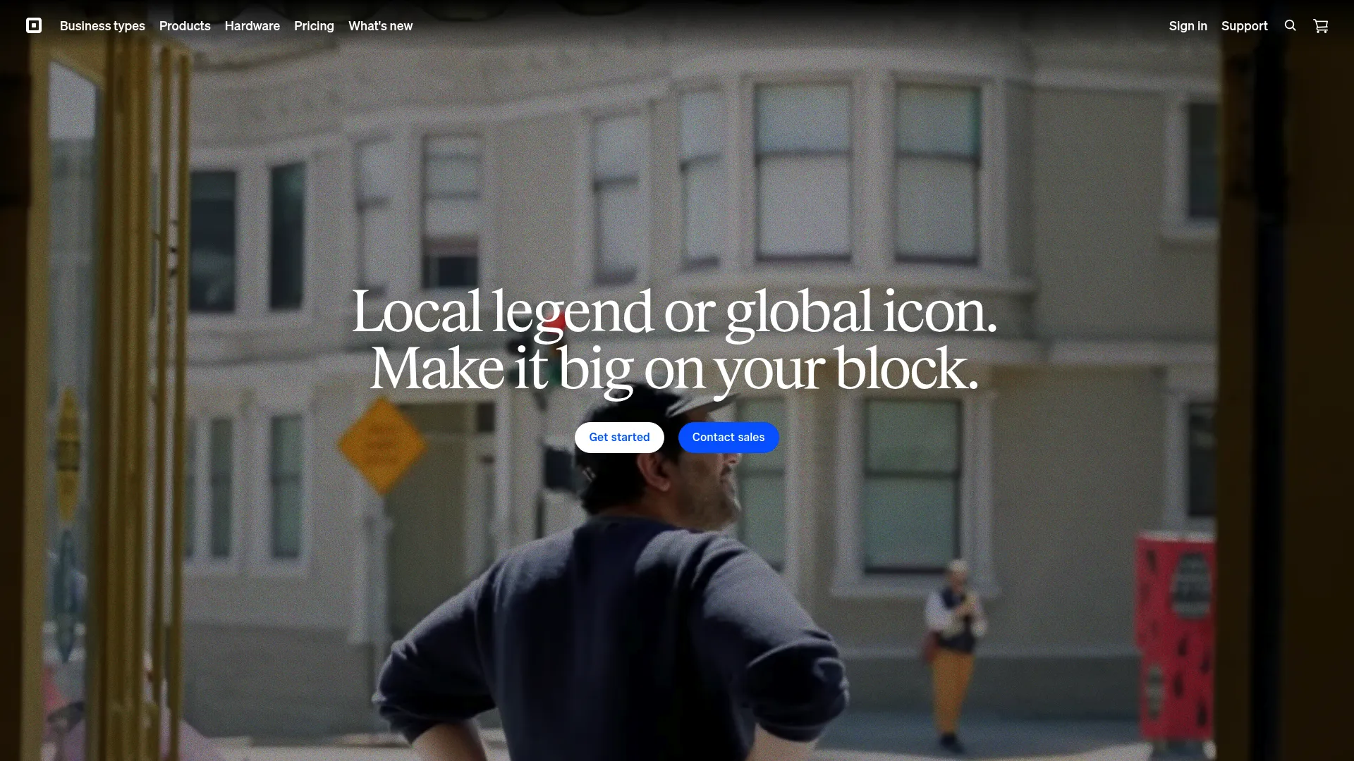 Square point of sale software interface
