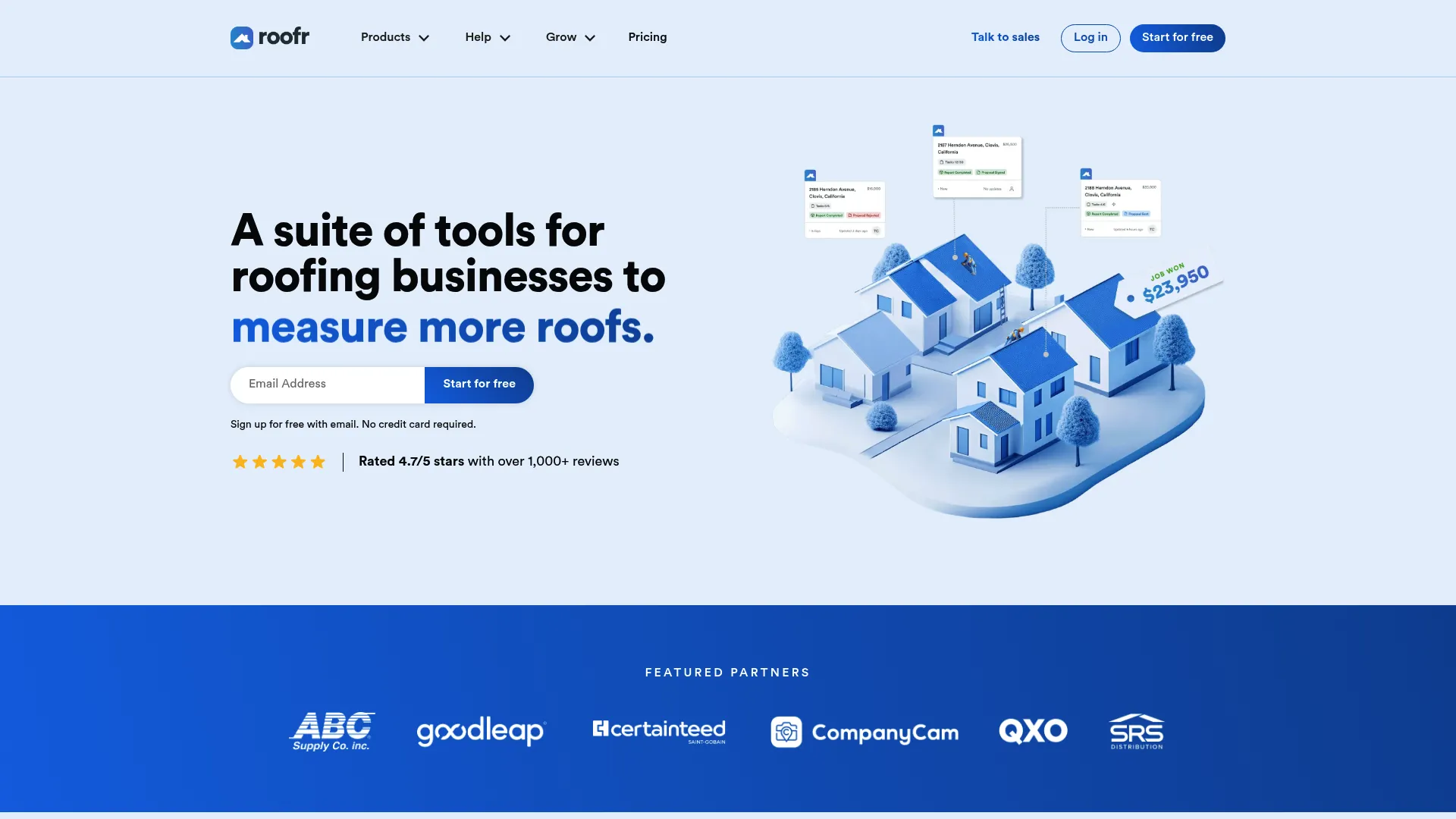 Roofr all-in-one roofing software platform