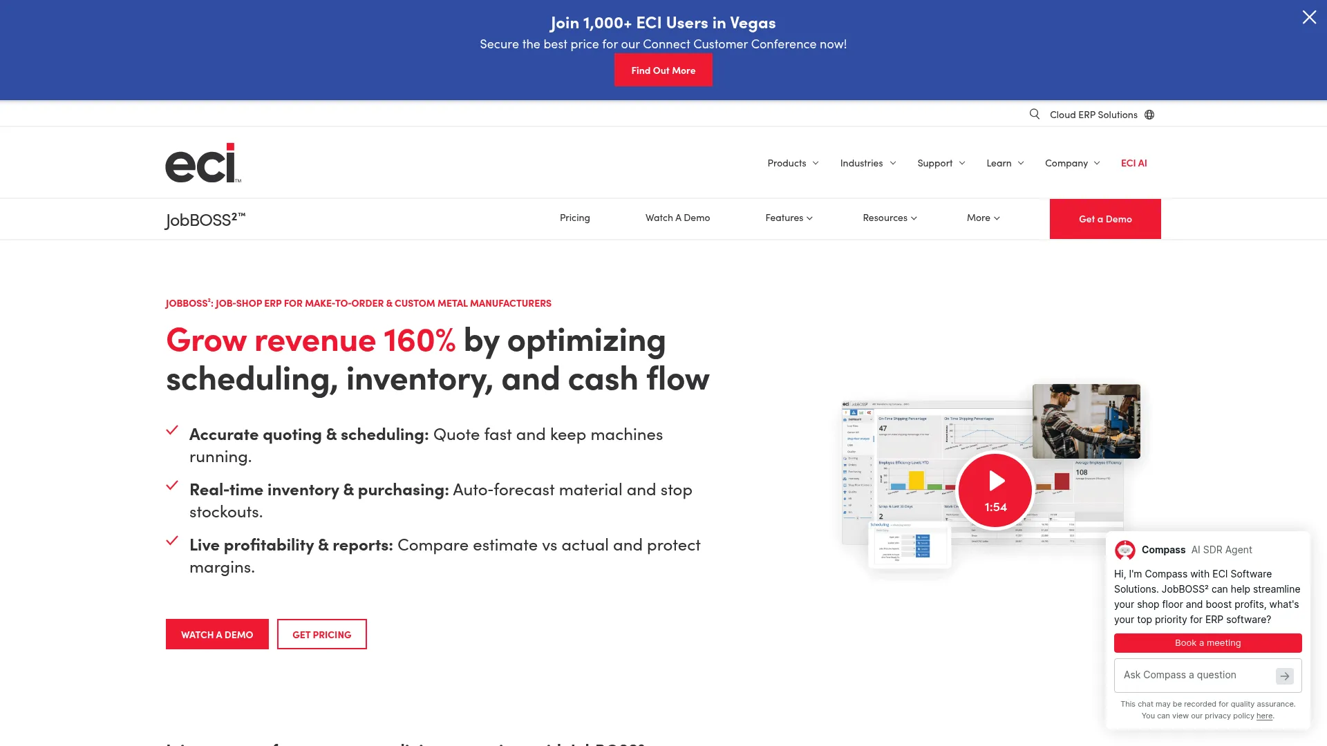 JobBOSS² job shop ERP software