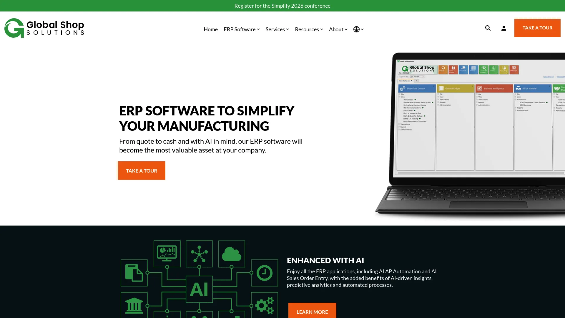 Global Shop Solutions manufacturing ERP