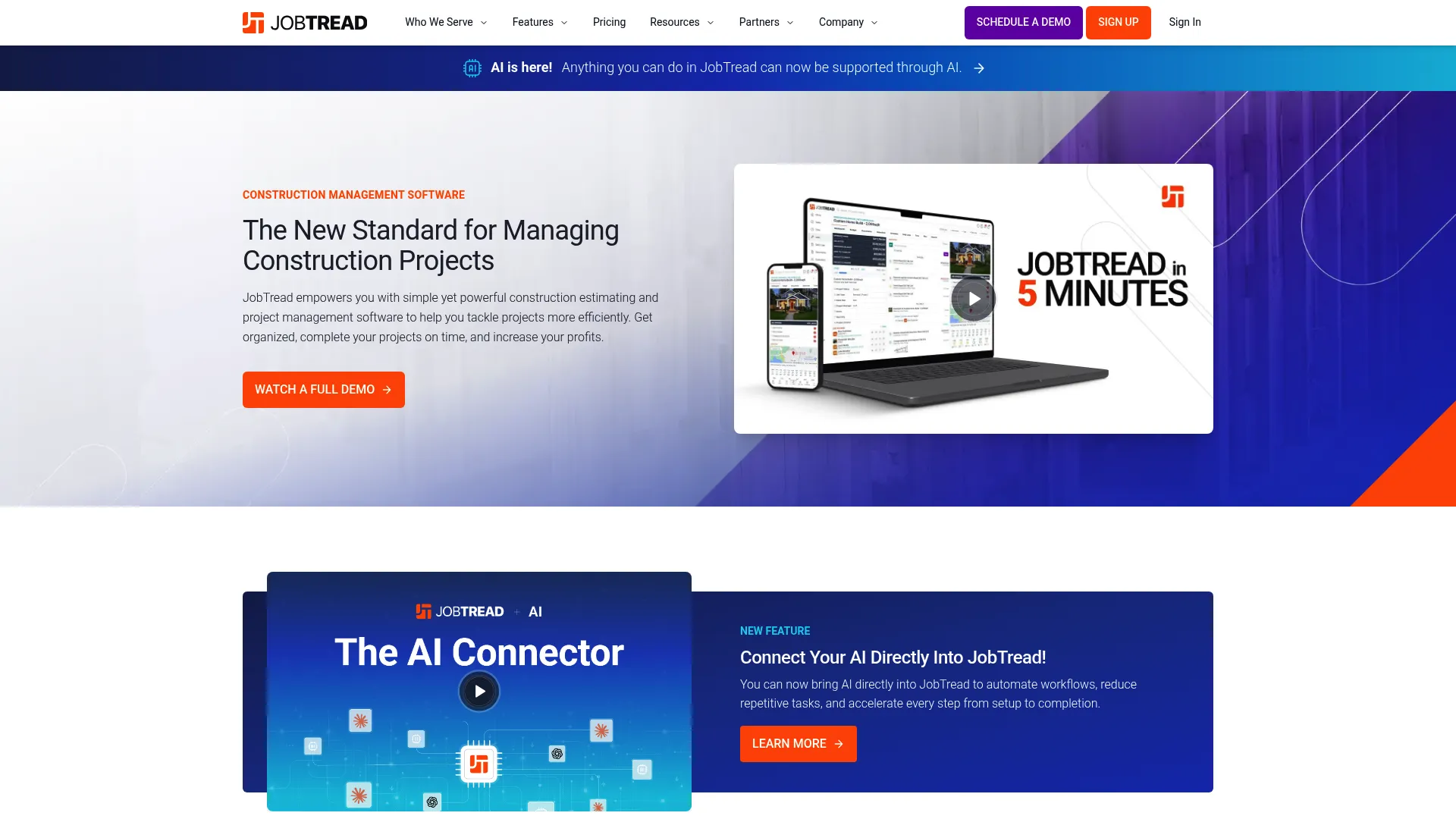 JobTread construction management software interface
