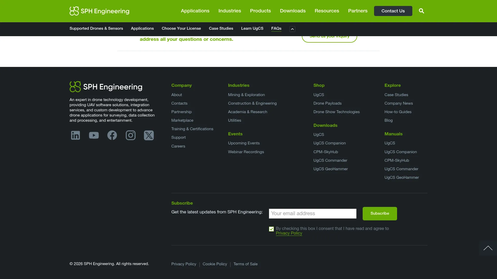 UgCS professional drone mission planning software interface