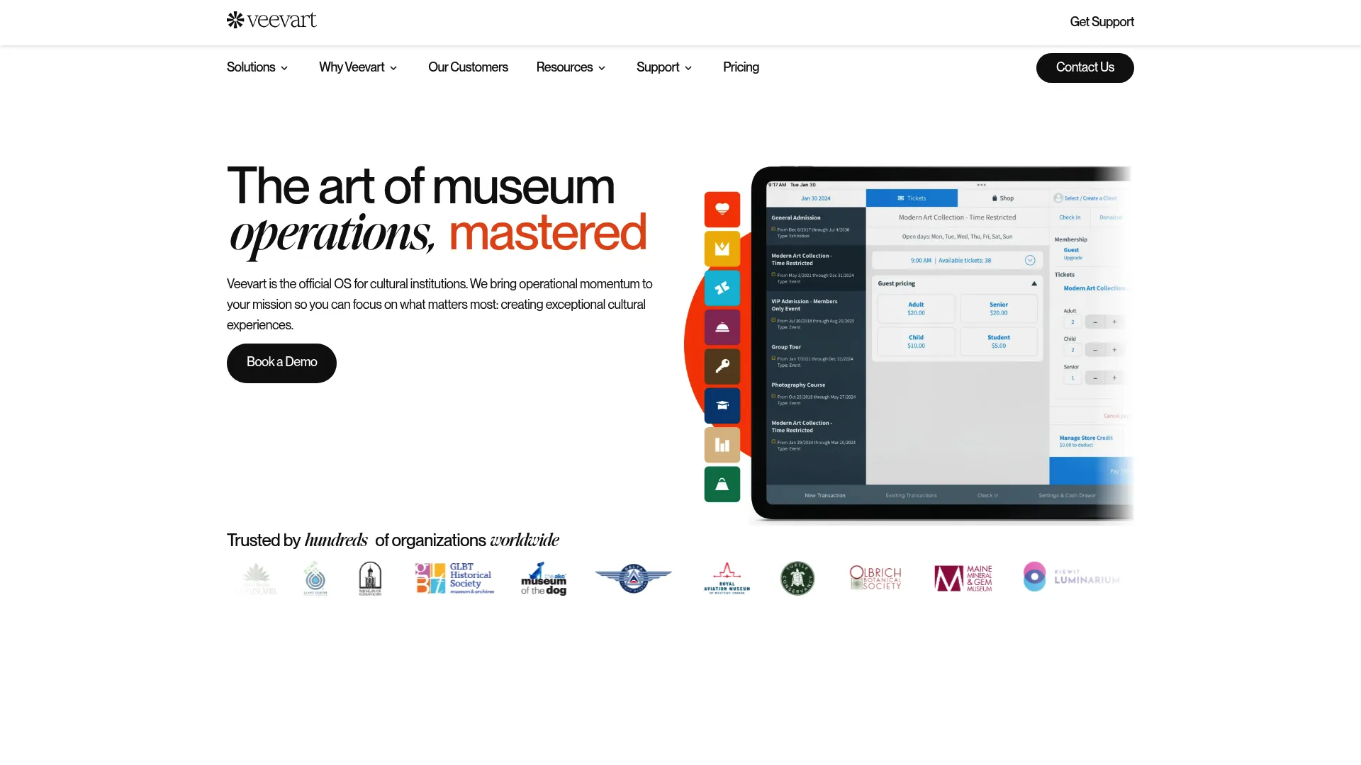 Veevart Salesforce-based museum management software