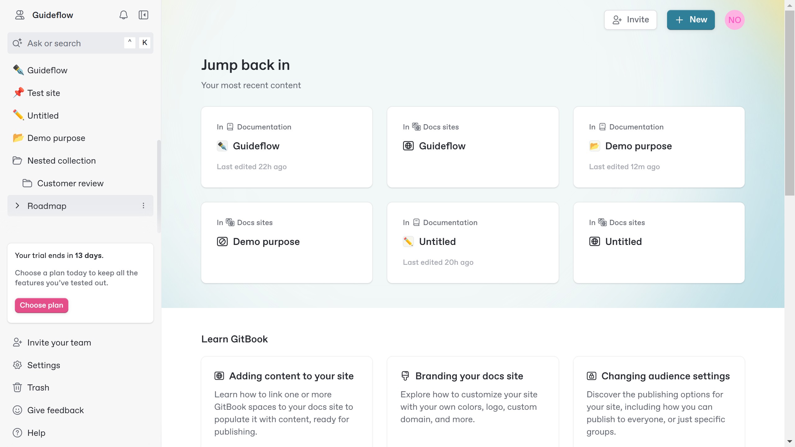 How to move a collection in Gitbook