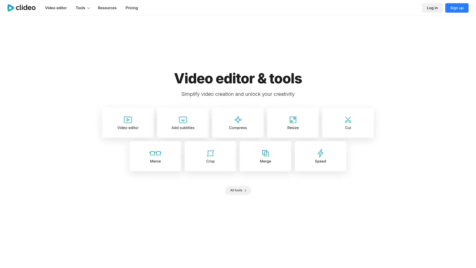 Clideo online video editing tools with subtitle feature