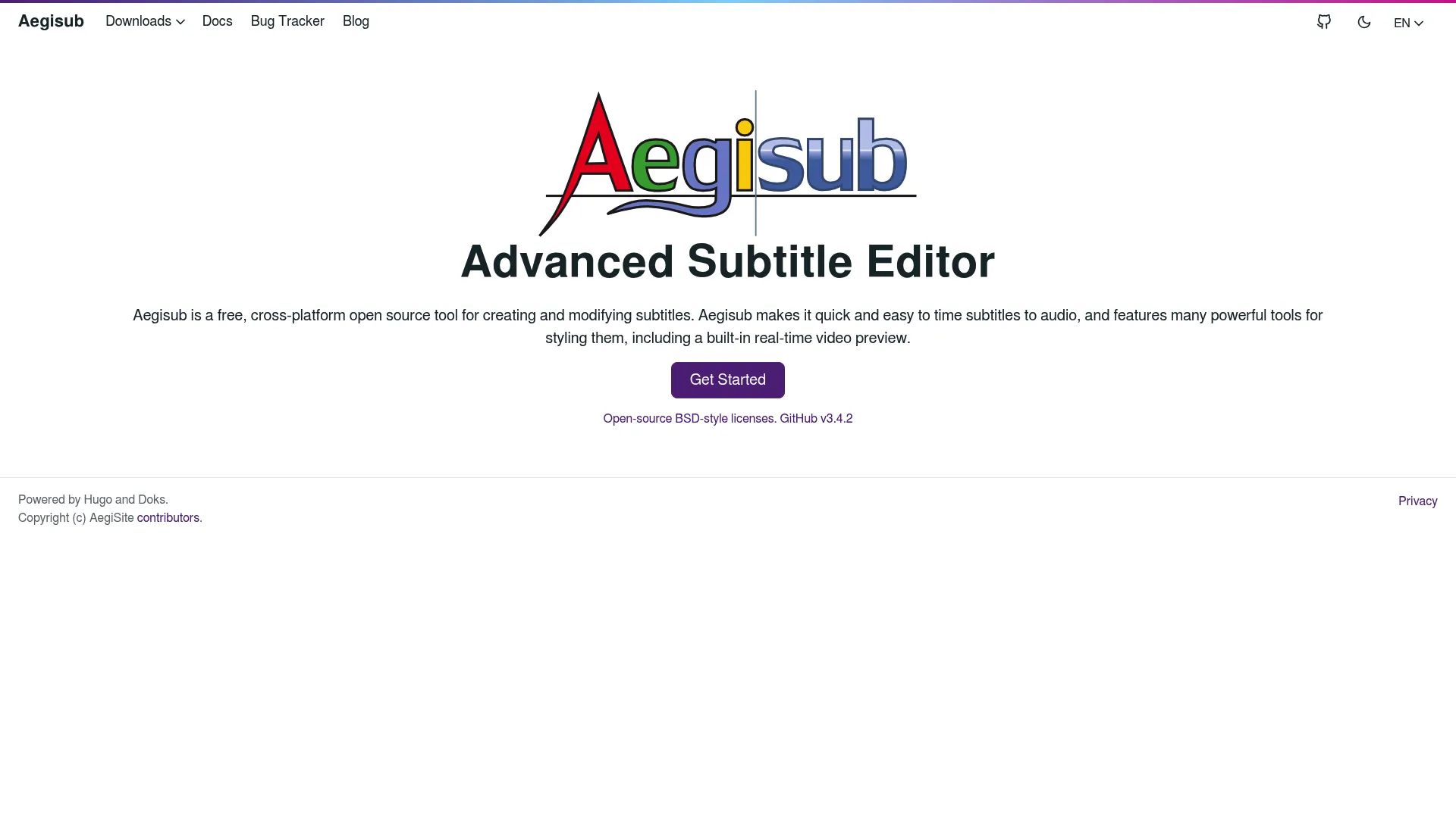Aegisub subtitle editor with timing and styling tools
