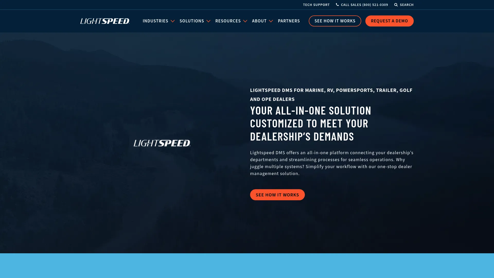 Lightspeed DMS dealer management software homepage
