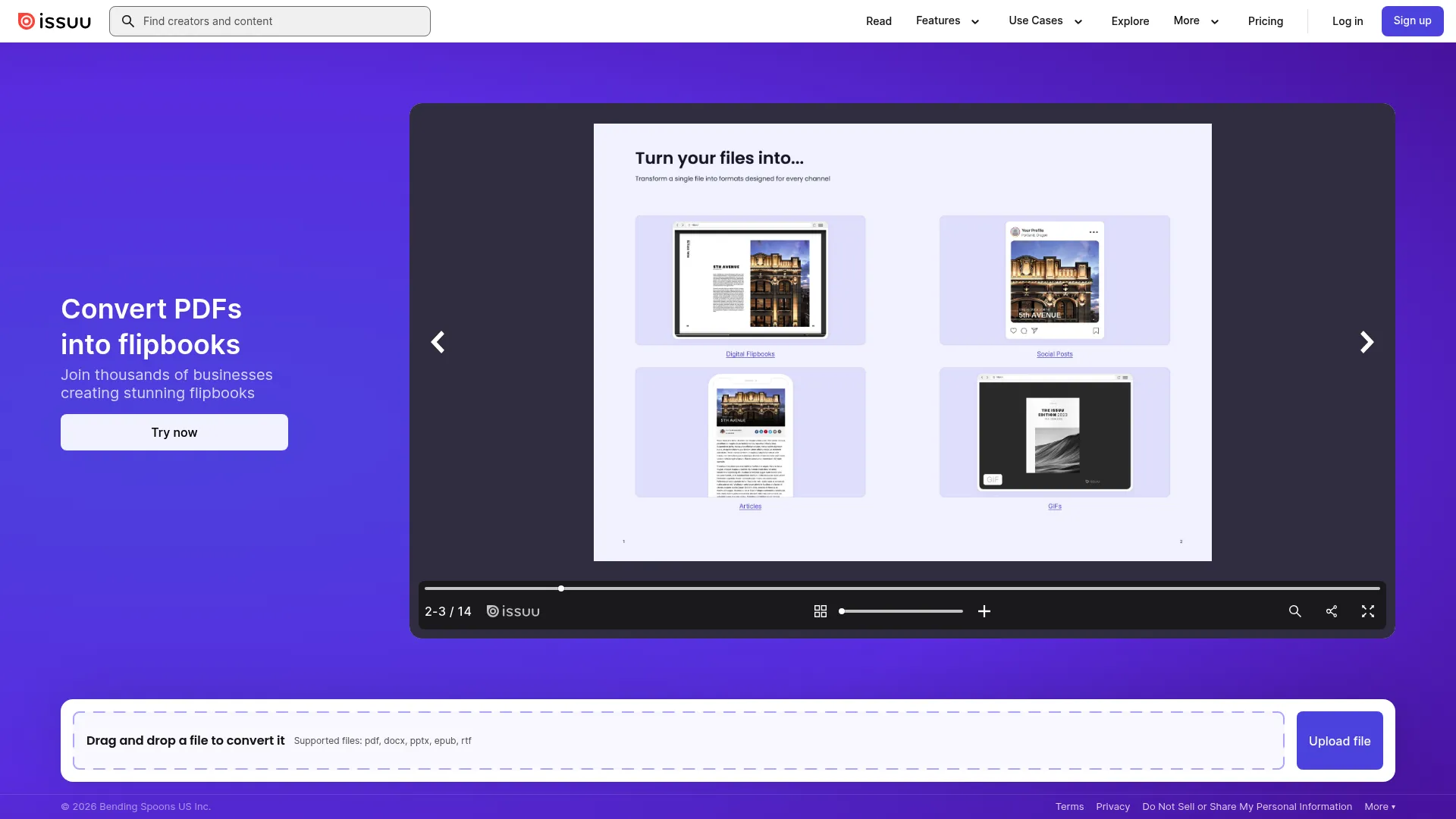 Issuu digital publishing platform