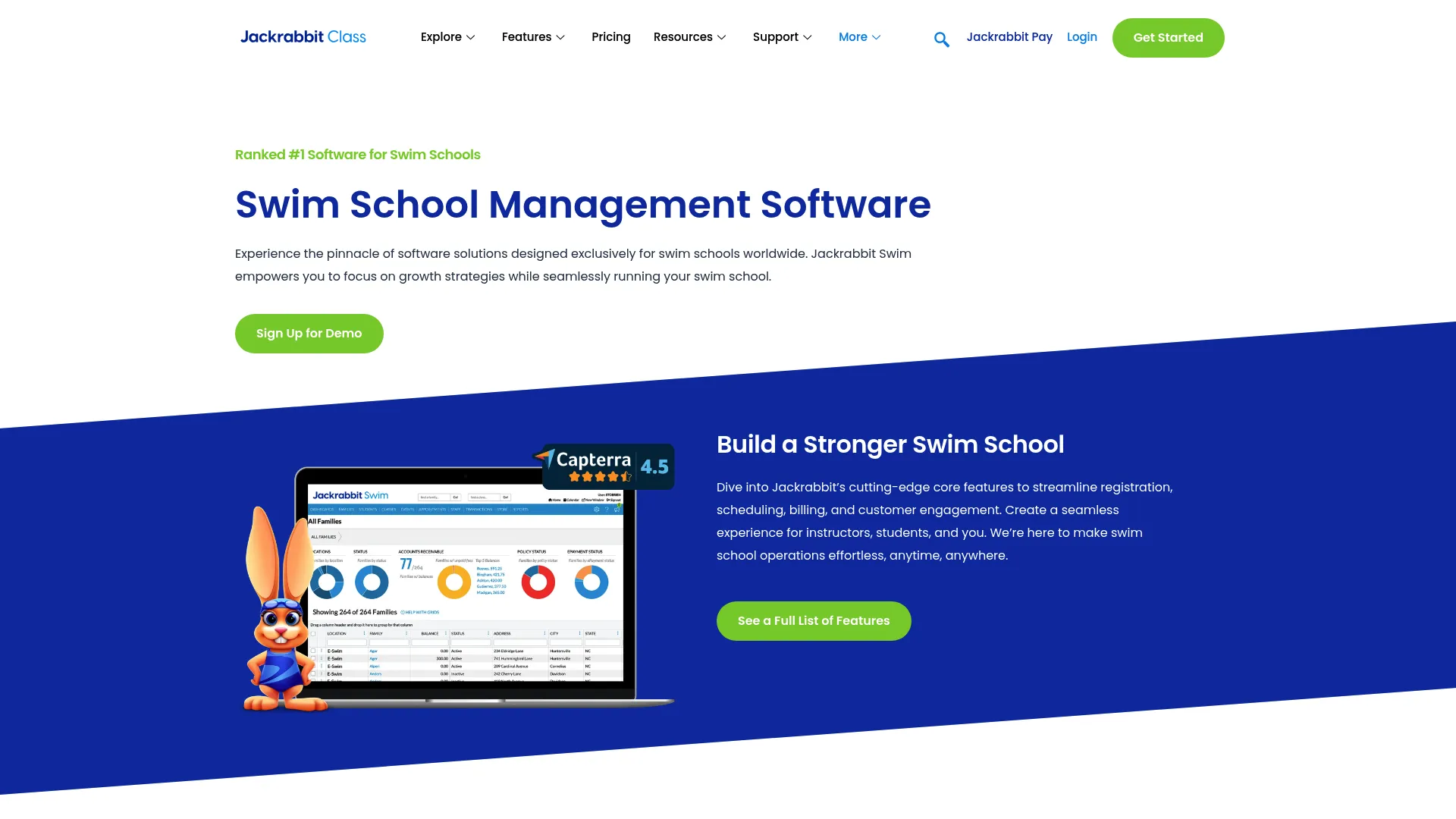 Jackrabbit Swim class management software