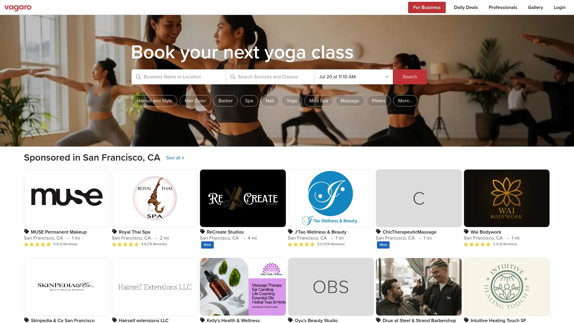 Vagaro booking and scheduling software