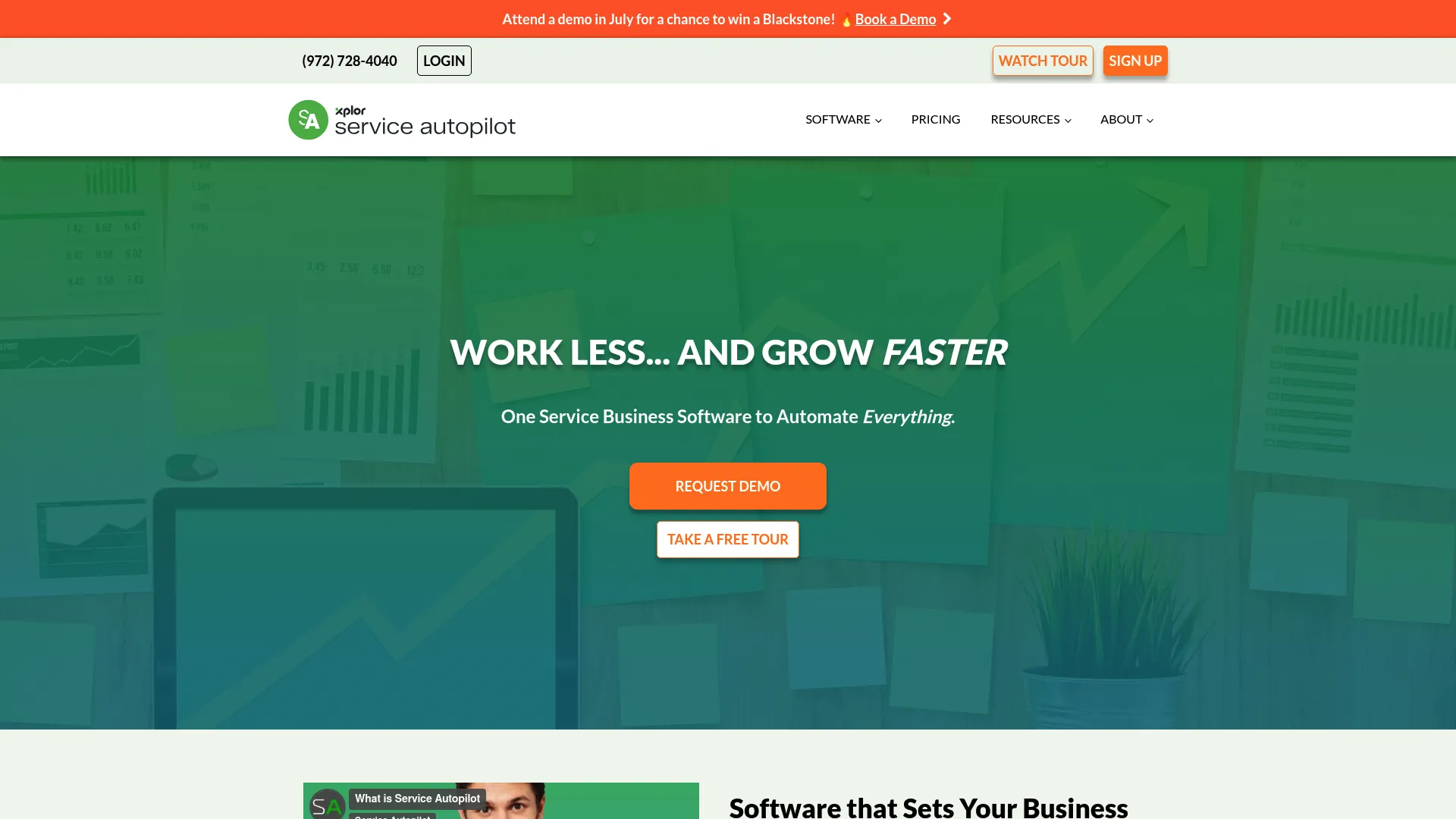 Service Autopilot service business software dashboard