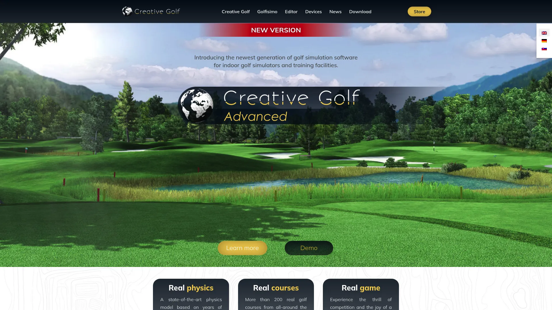 Creative Golf 3D golf simulator software