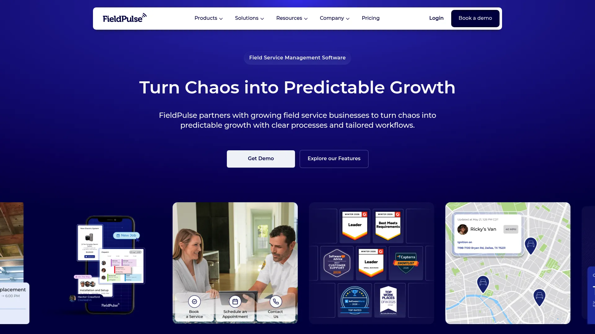 FieldPulse field service software homepage