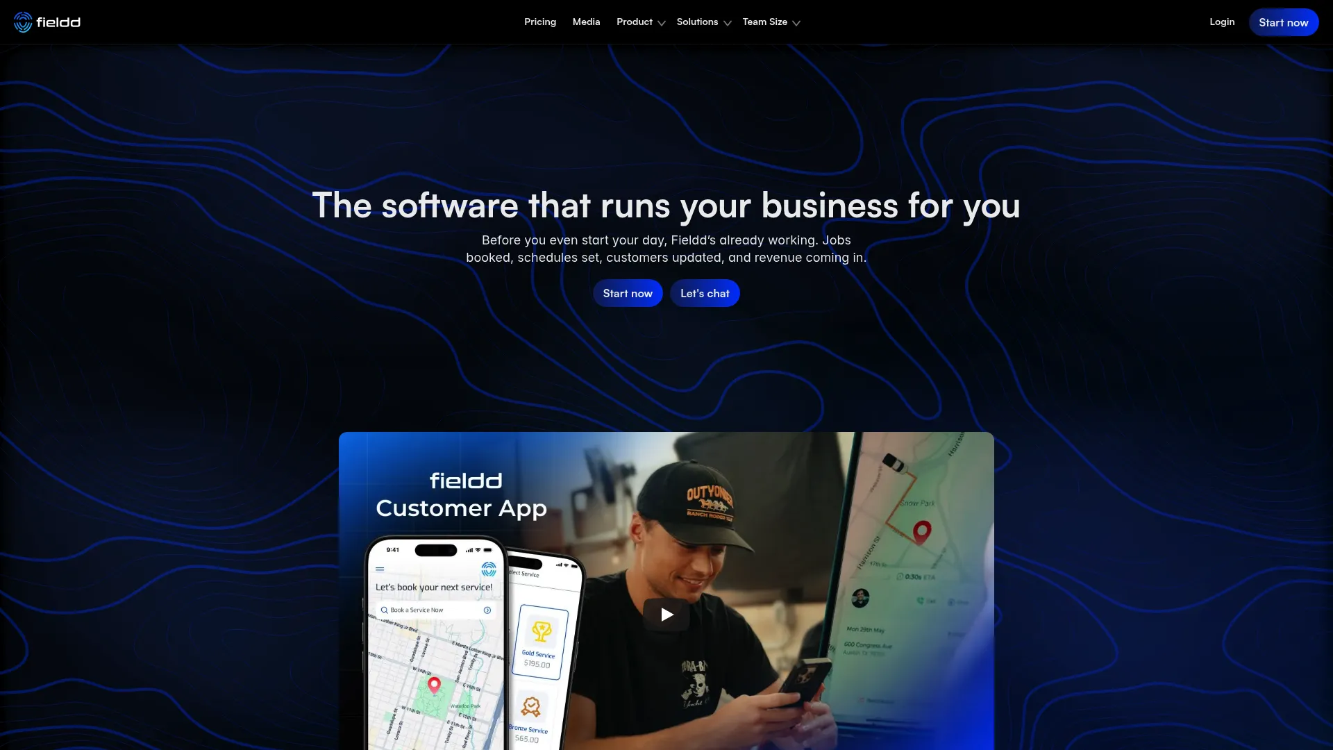 Fieldd all-in-one service business software