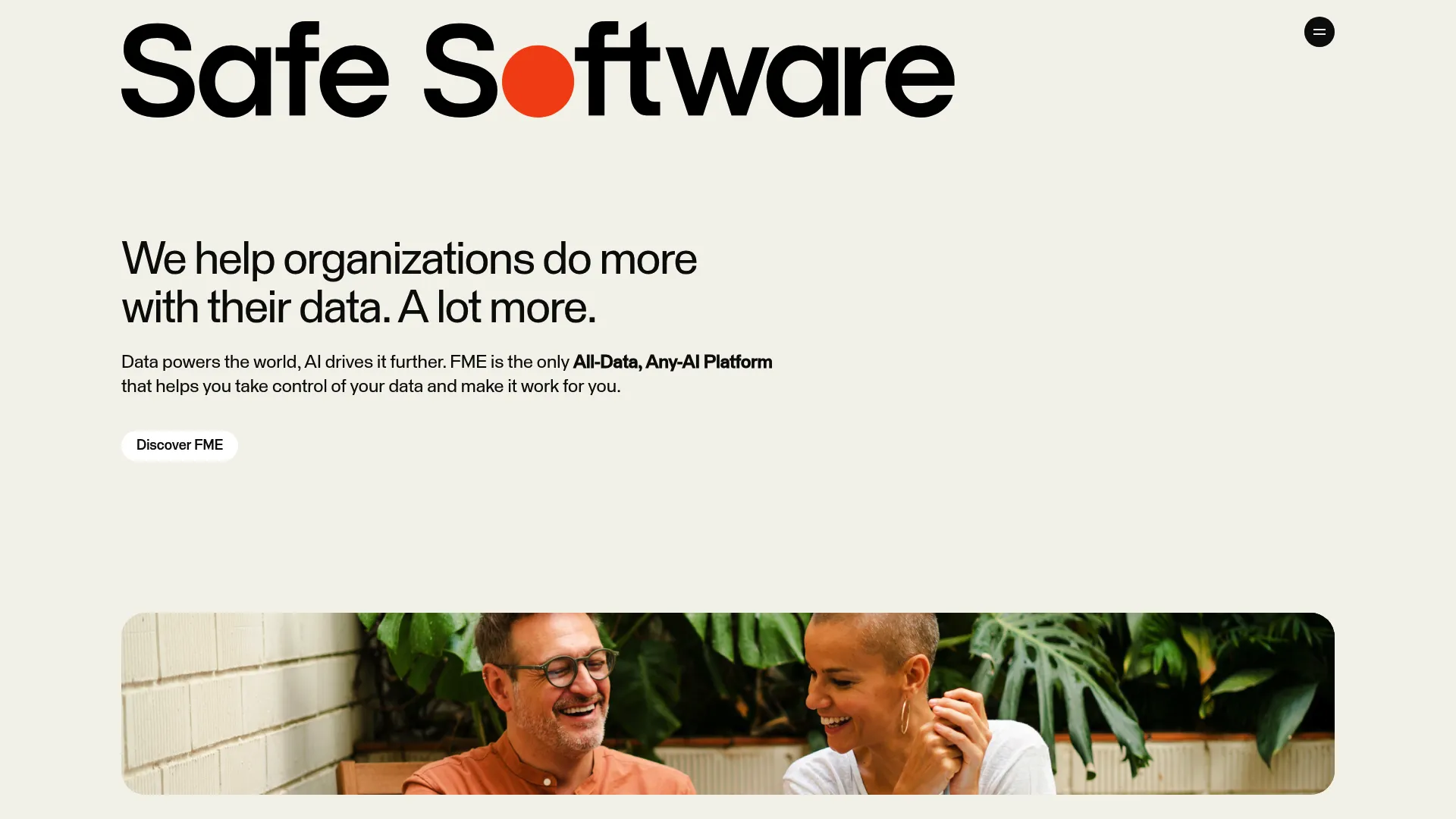SAFE Software homepage