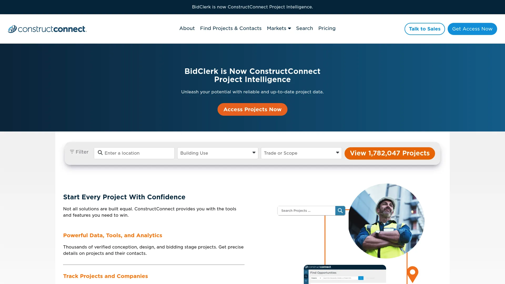 BidClerk construction bid platform