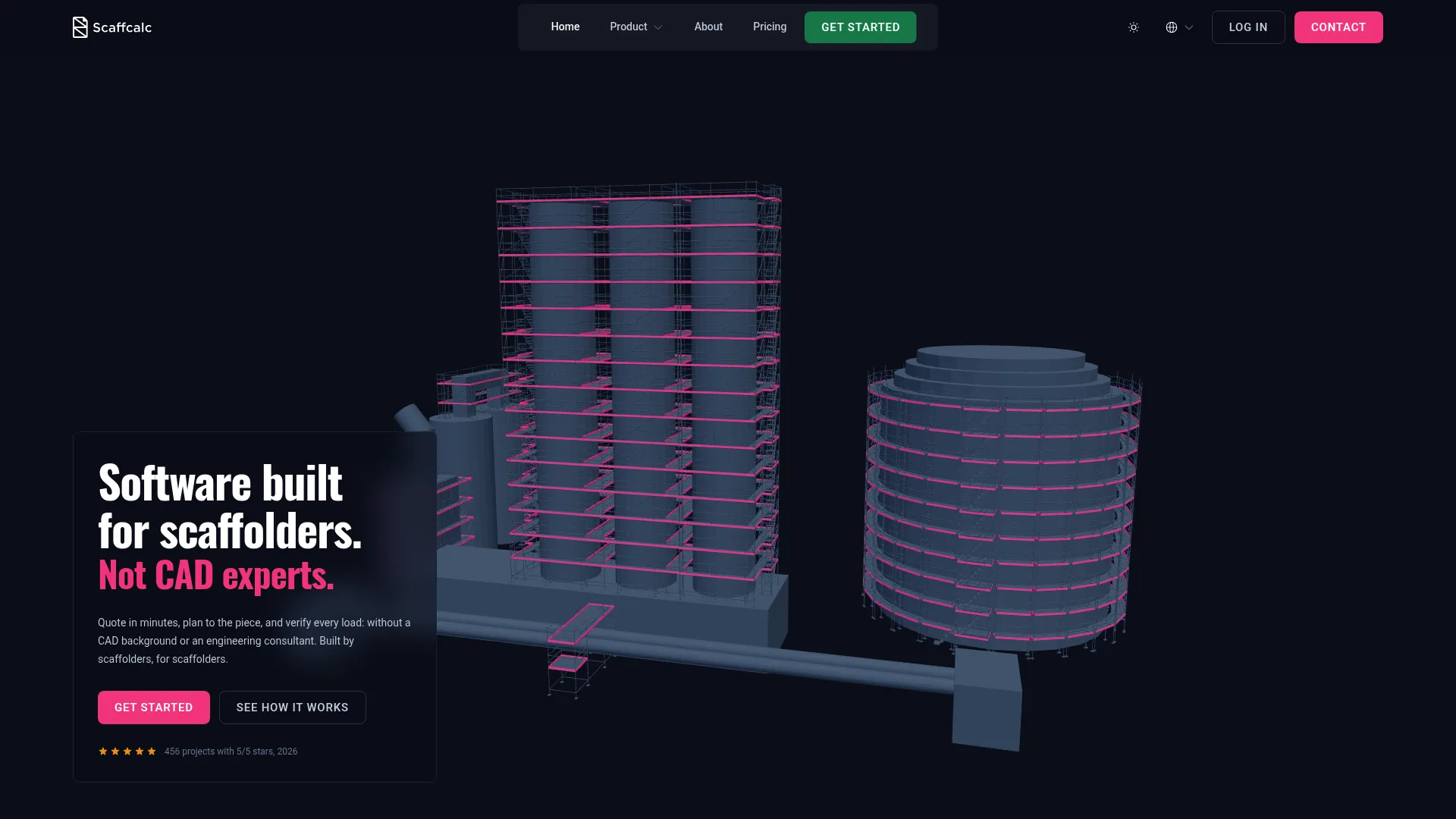 Scaffcalc scaffolding design and calculation platform