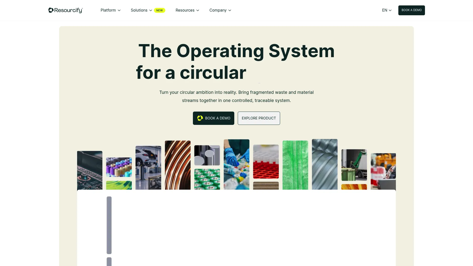 Resourcify circularity and waste management software