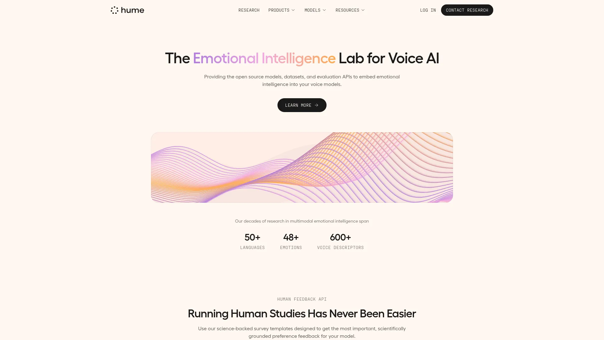 Hume AI empathic voice and emotion measurement platform