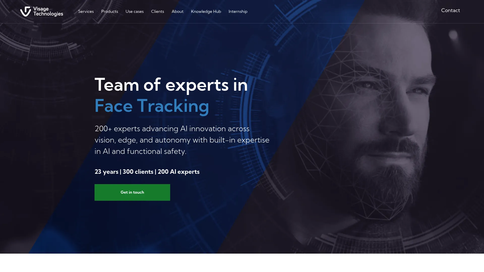 Visage Technologies face analysis and tracking SDK interface