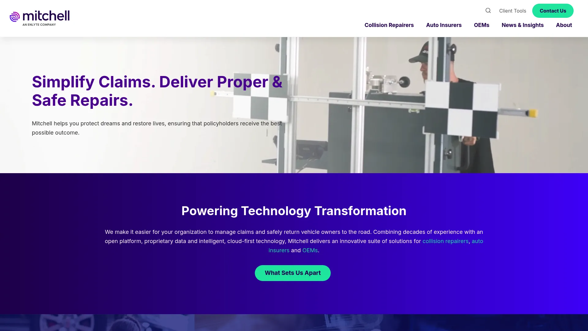 Mitchell auto physical damage and claims software homepage