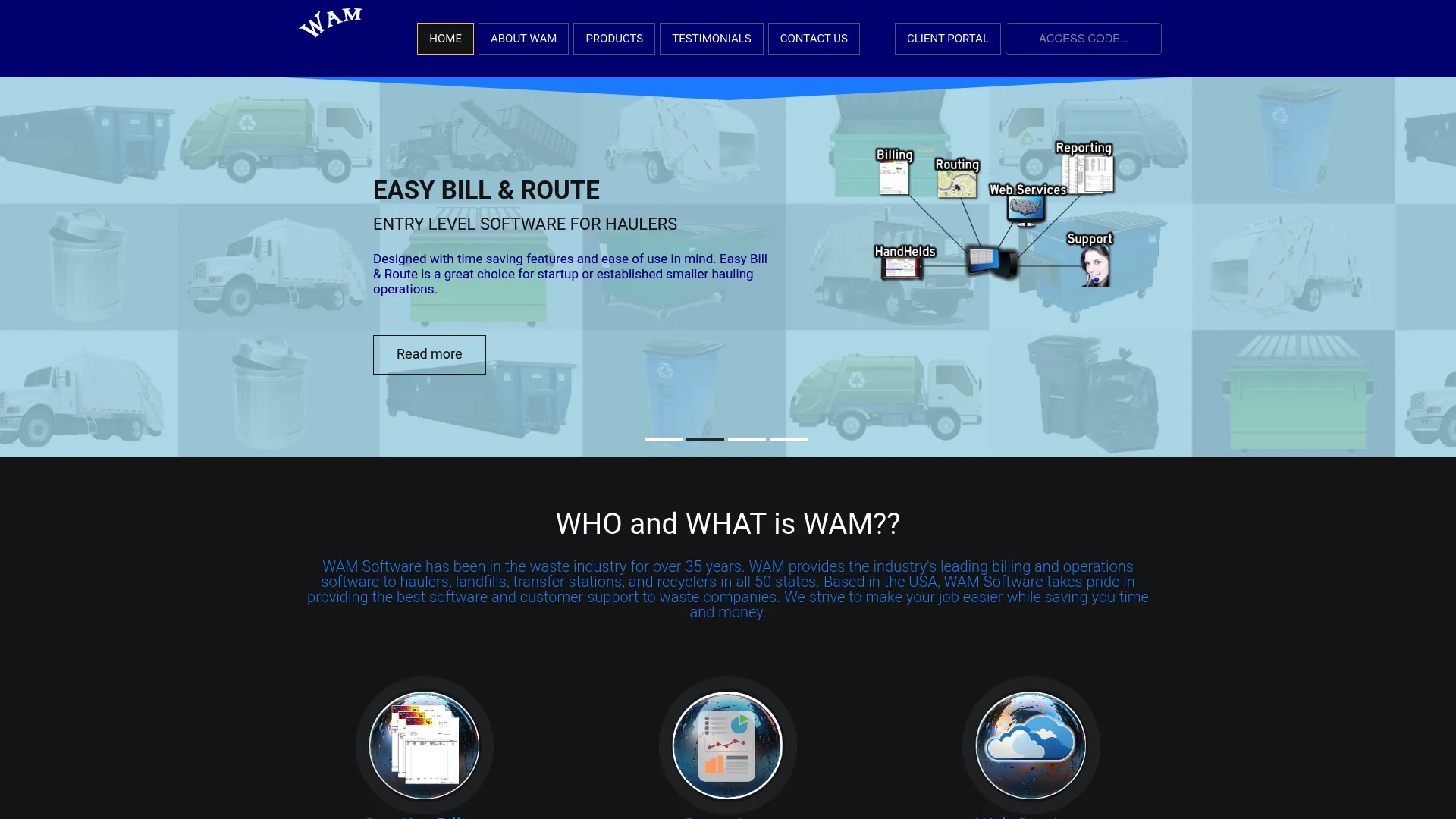 WAM Software waste operations platform