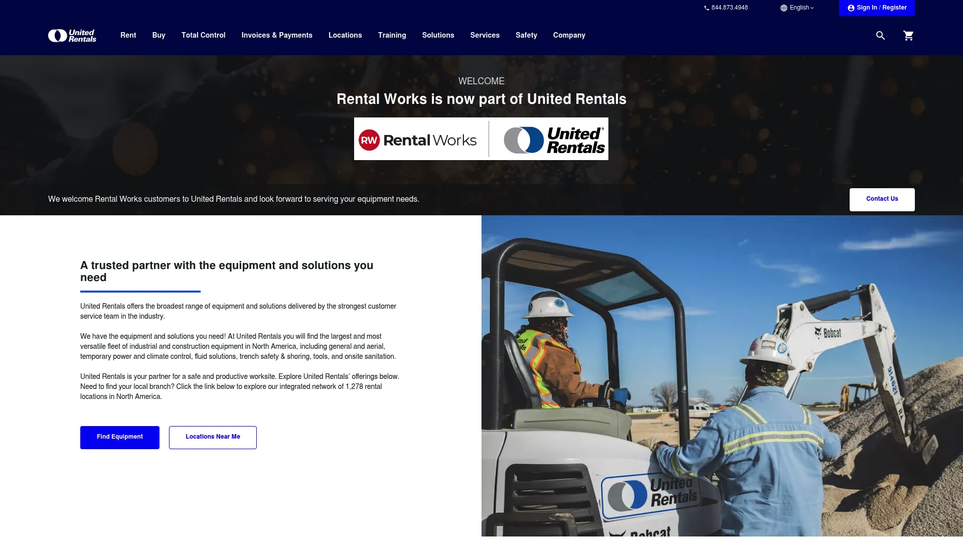 RentalWorks inventory tracking and asset management software homepage