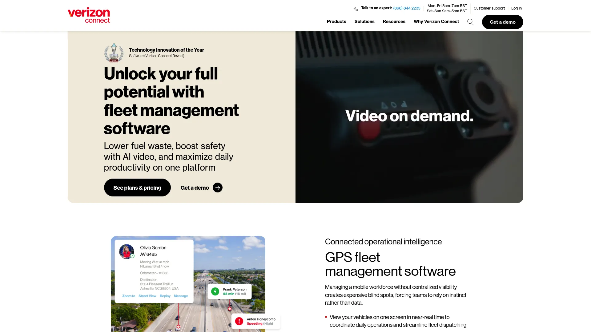 Verizon Connect fleet tracking and management software