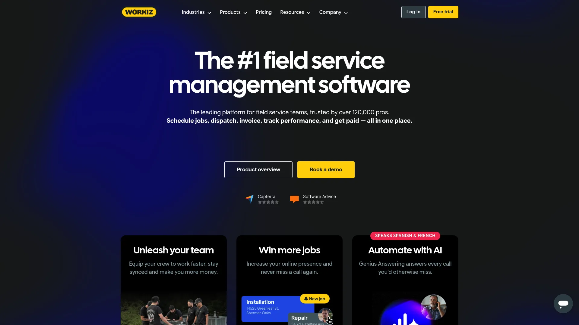Workiz field service management software